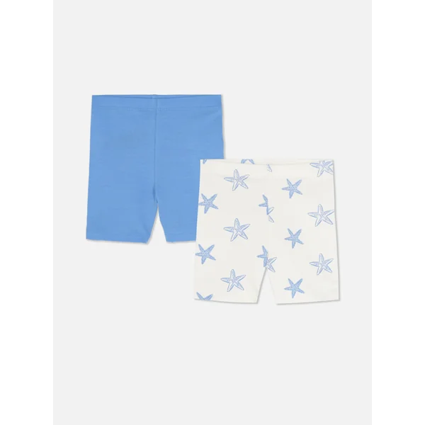 2-Pack Stretch Waist Cycling Shorts - Multi