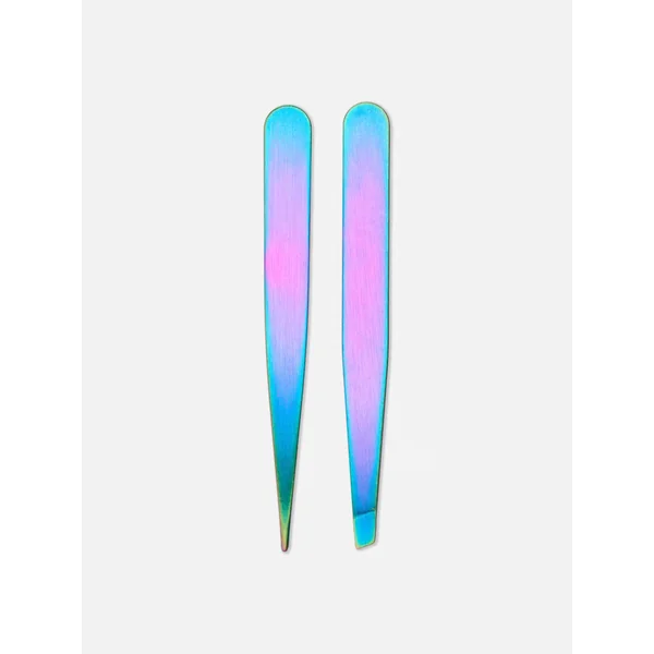 2-Piece Tweezer Set - Hot Pink