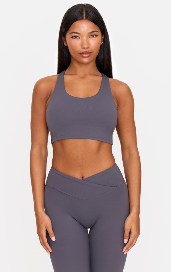 Charcoal Ultimate Sculpt Double Layer Padded Sports Bra