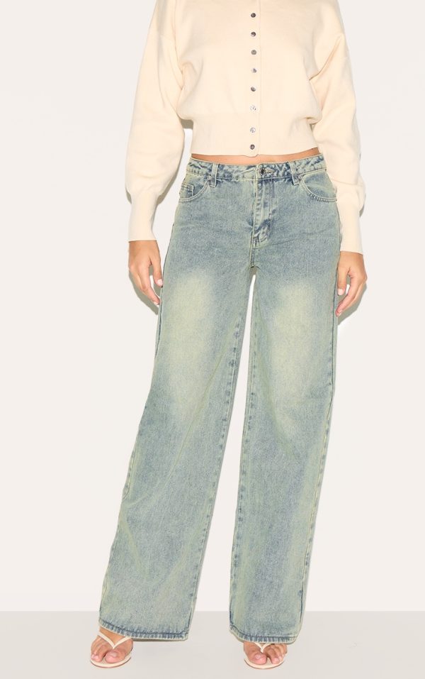 Tall Vintage Light Wash Mid Rise Wide Leg Jeans