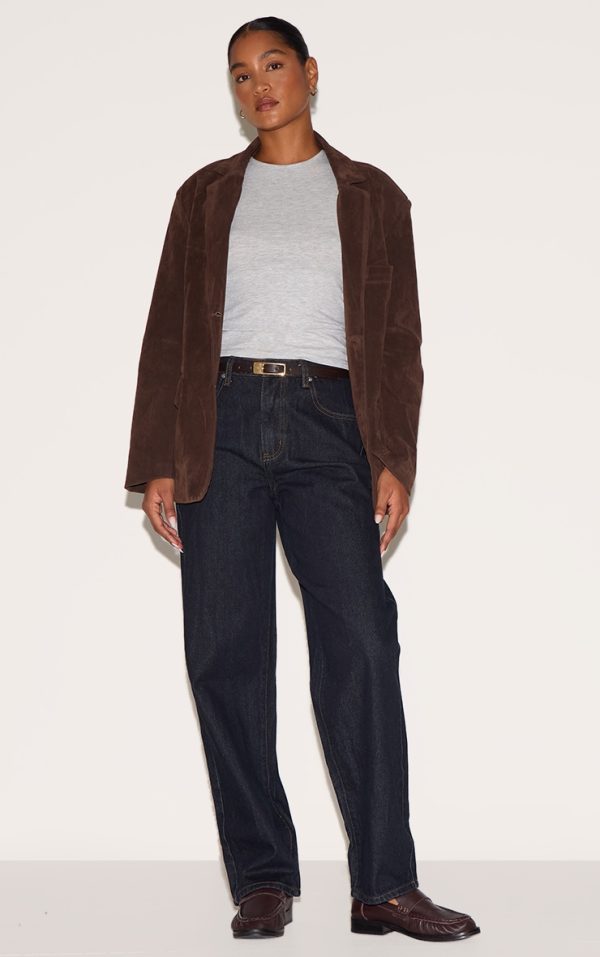 Dark Indigo High Waist Boyfriend Jeans