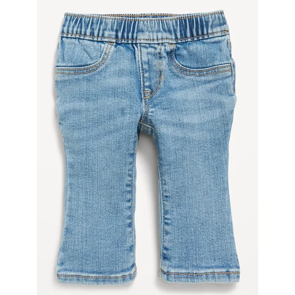 360° Stretch Pull-On Flare Jeans for Baby - Light Wash