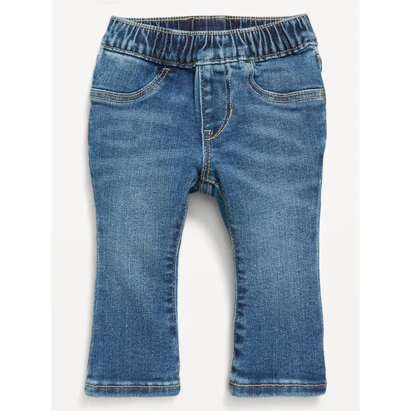360° Stretch Pull-On Flare Jeans for Baby - Medium Wash