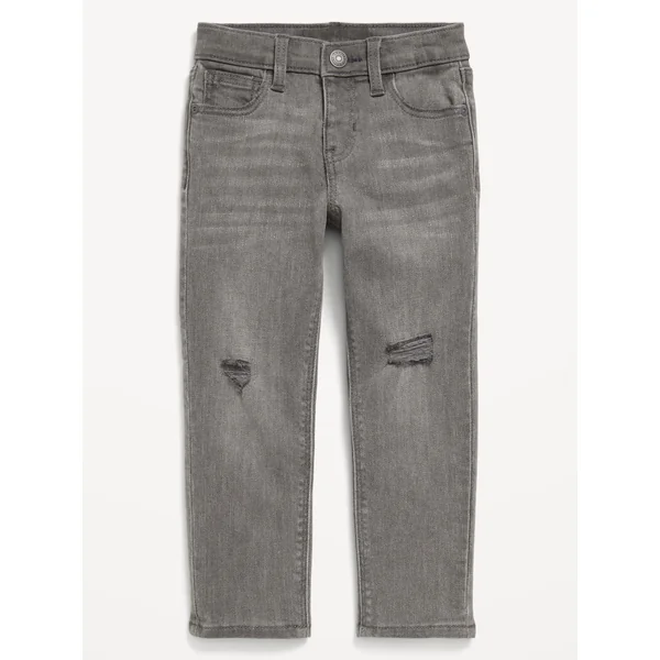 360° Stretch Ripped Skinny Jeans for Toddler Boys - Charcoal