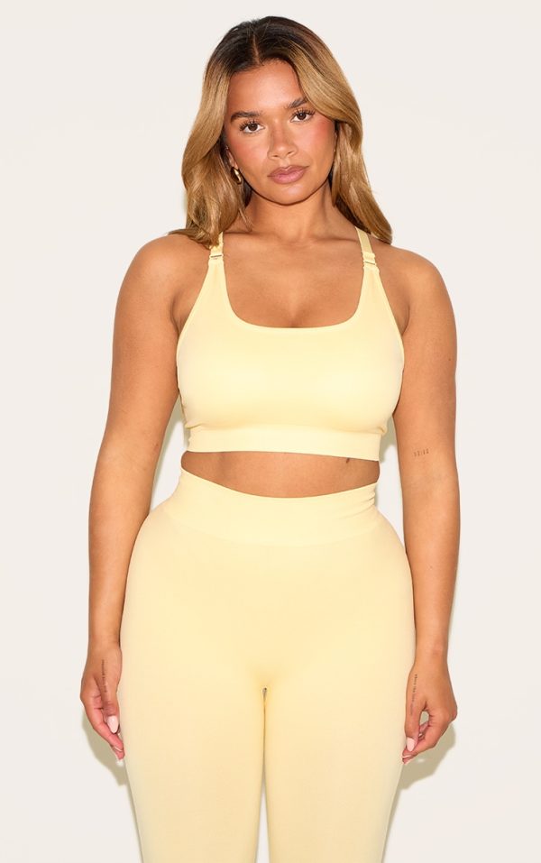 Shape Butter Yellow Seamless Active Cupped Sports Bra