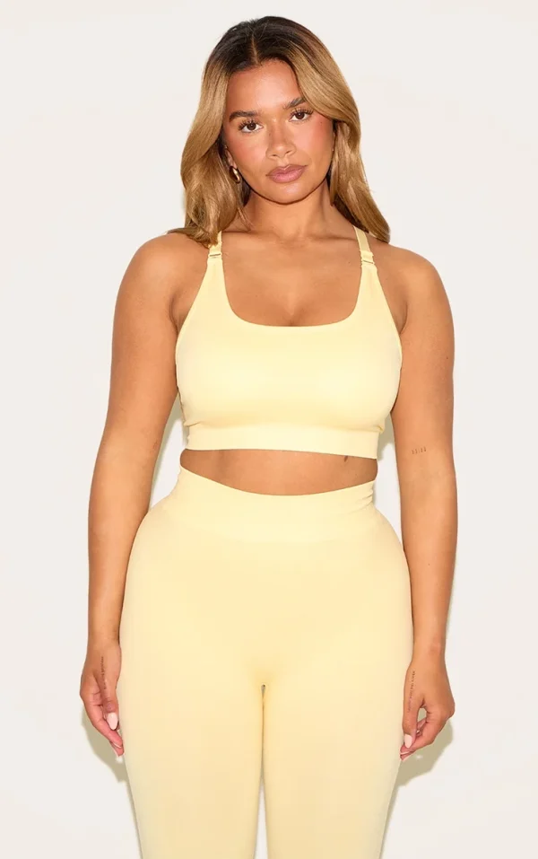 Shape Butter Yellow Seamless Active Cupped Sports Bra