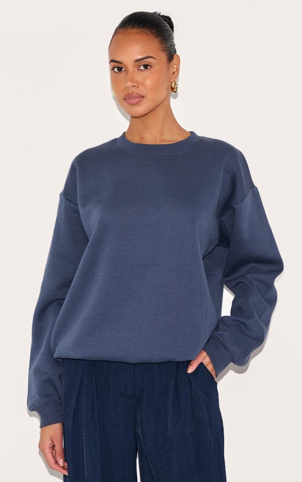 Navy Oversized Sweatshirt