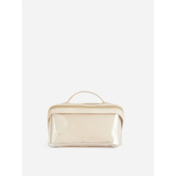 3-in-1 Flat Lay Makeup Bag Set - Natural