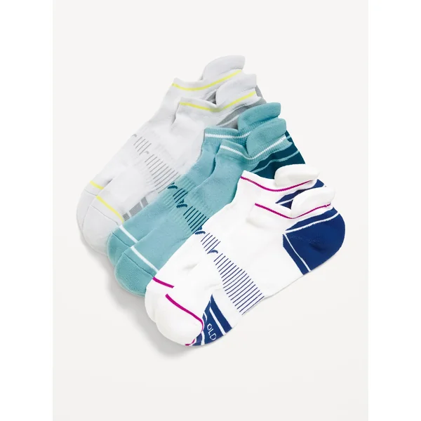 3-Pack Athletic Ankle Socks for Men - Fashion Multi Pack