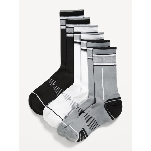 3-Pack Athletic Crew Socks for Men - Basic Multi Pack
