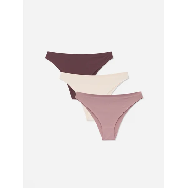 3-Pack Brazilian Seamless Briefs - Natural