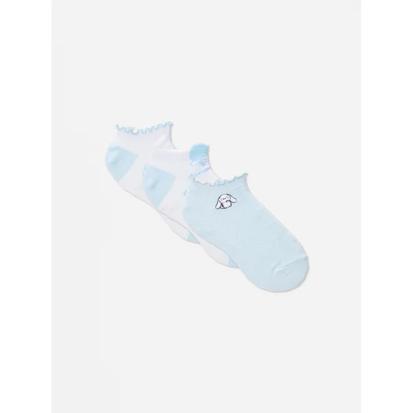 3-Pack Cinnamoroll Sneaker Socks - Blue