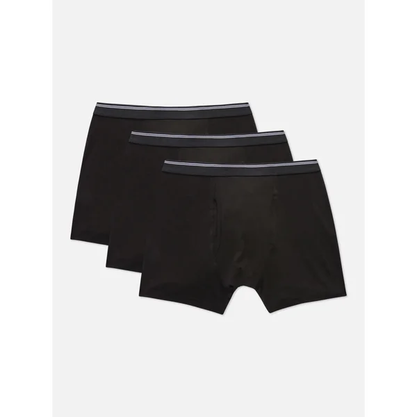 3-Pack Essential Boxer Briefs - Black