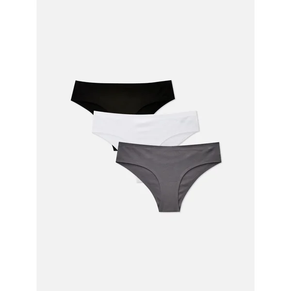 3-Pack Invisible Brazilian Briefs - Black