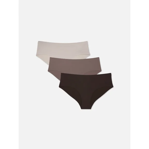 3-Pack Invisible Hipster Briefs - Natural