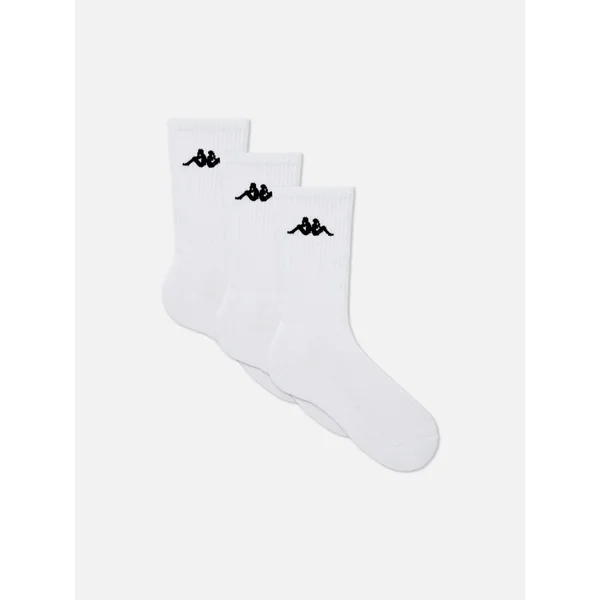 3-Pack Kappa x Primark Crew Socks - White
