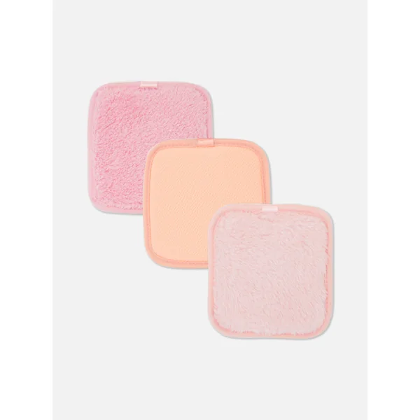 3-Pack Labeled Face Cloths - Light Pink