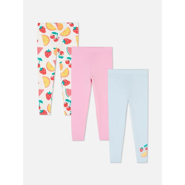 3-Pack Multi Stretch Leggings - Pink