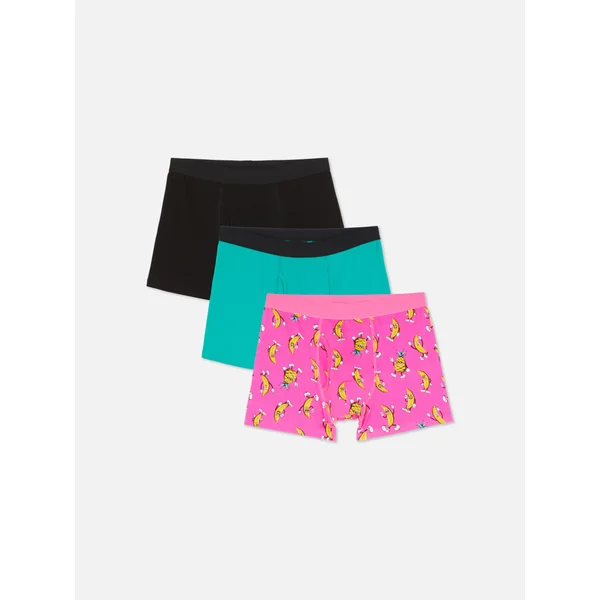 3-Pack Pineapple Boxer Briefs - Pink
