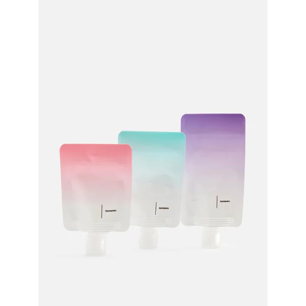 3-Pack Pouch Travel Bottle Set - Multi