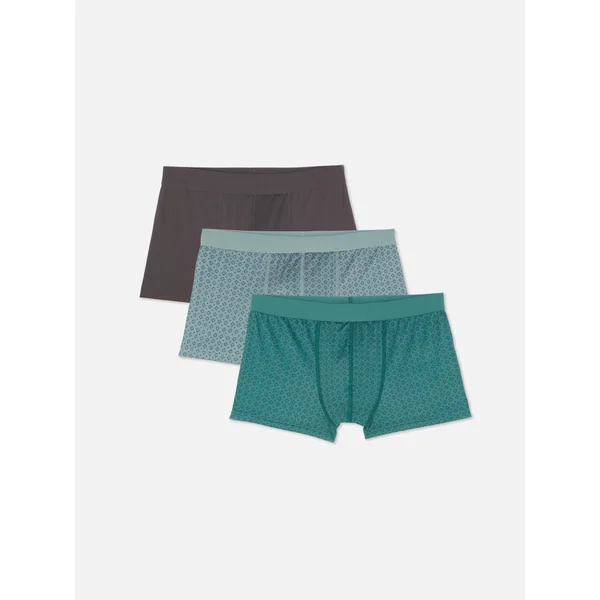 3-Pack Printed Boxer Briefs - Green