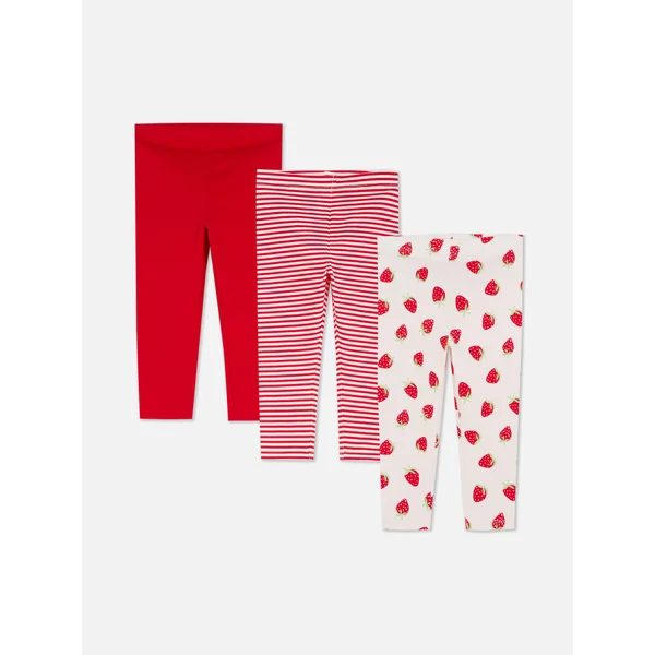 3-Pack Printed Leggings - Red