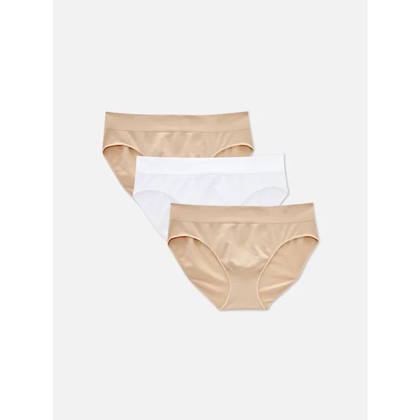 3-Pack Seamless Mini Briefs - Taupe