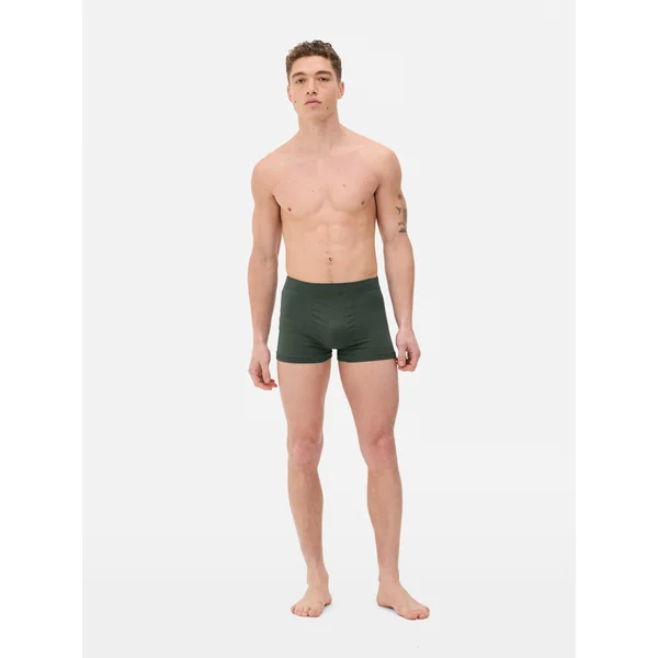 3-Pack Seamless Ribbed Boxer Briefs - Green