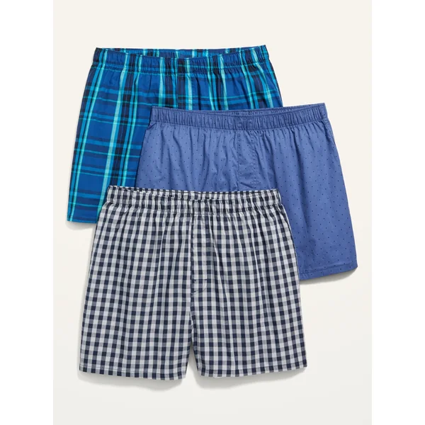 3-Pack Soft-Washed Boxer Shorts -- 3.75-inch inseam - Multi Dots