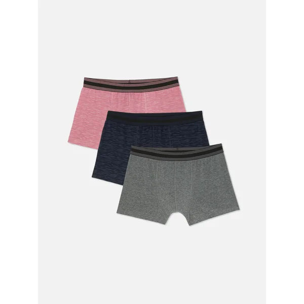 3-Pack Space Dye Boxer Briefs - Pink