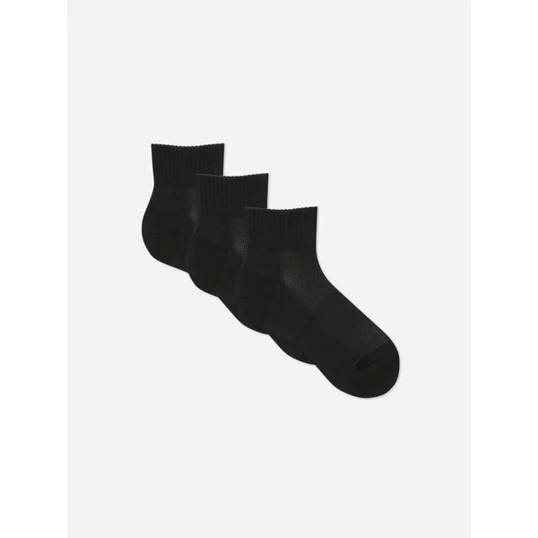 3-Pack Sports Socks - Black