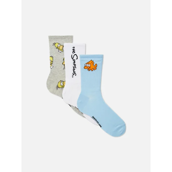3-Pack The Simpsons Crew Socks - Multi