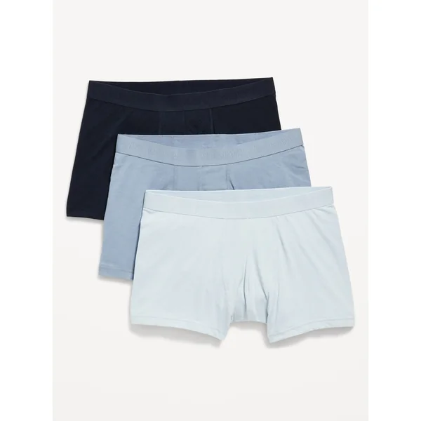 3-Pack Trunks -- 3-inch inseam - Multi Blue