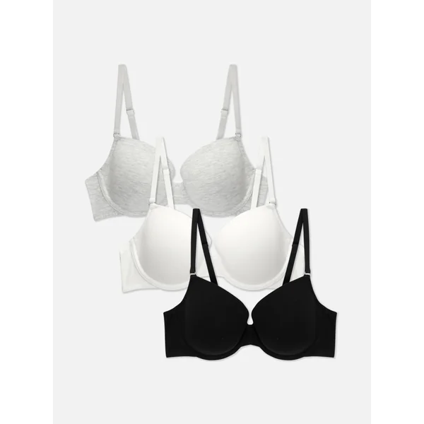 3-Pack T-Shirt Bras - Black