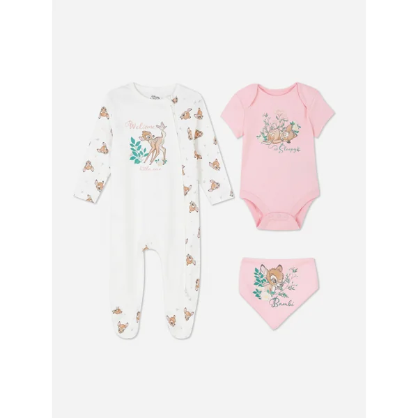 3-Piece Disney’s Bambi Newborn Starter Set - Pink