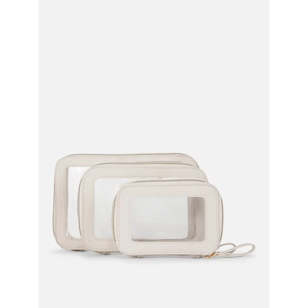 3-Piece Travel Storage Cube Set - Ivory