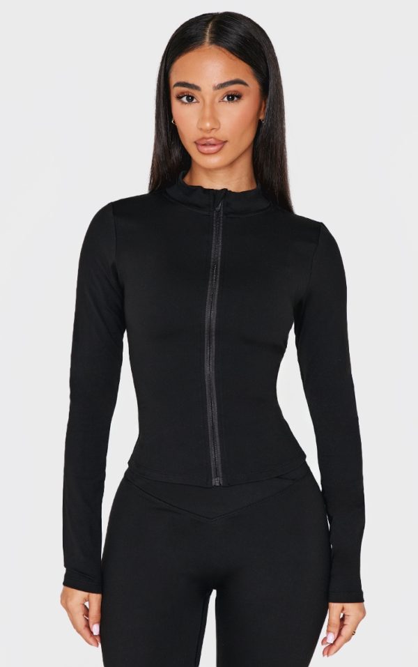 Petite Black Basic Sculpt Jacket