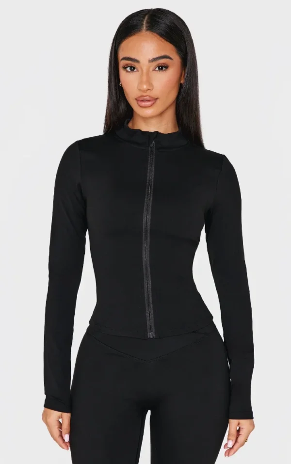 Petite Black Basic Sculpt Jacket