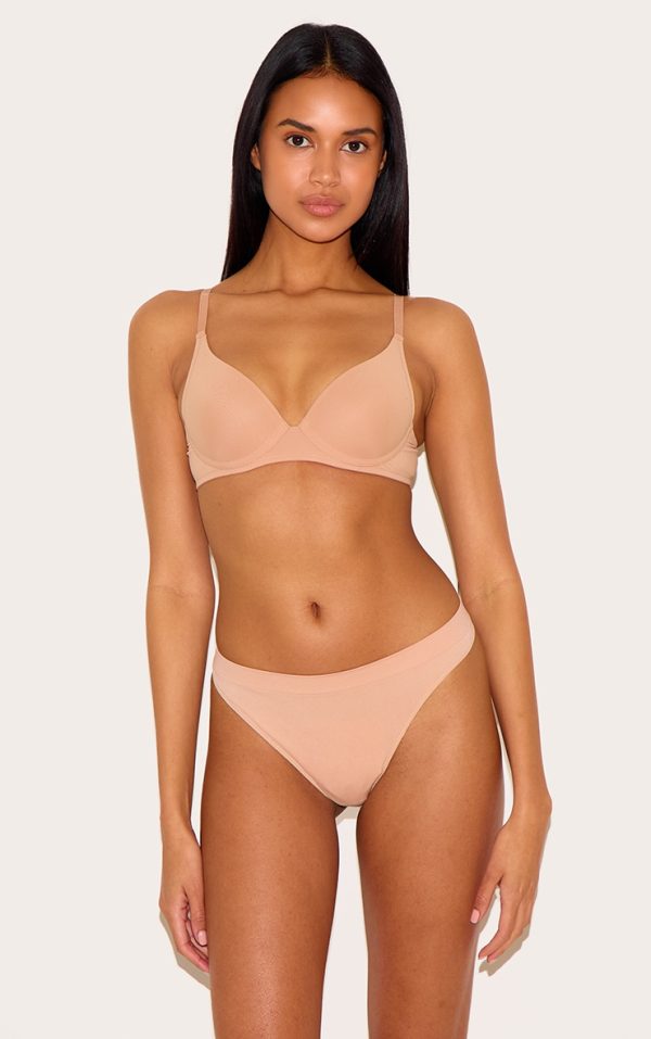 Dark Nude Scoop Cupped Underwired Bra