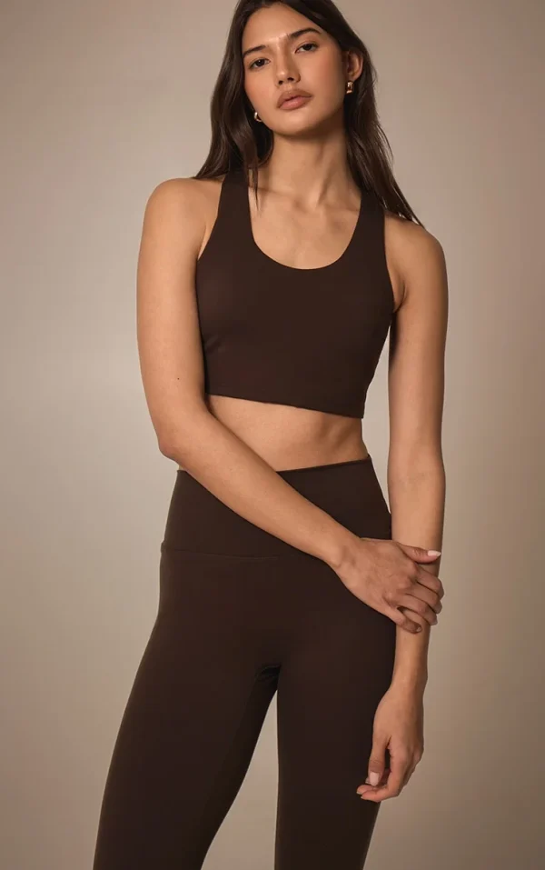 Espresso Ultimate Sculpt Double Layer Padded Sports Bra