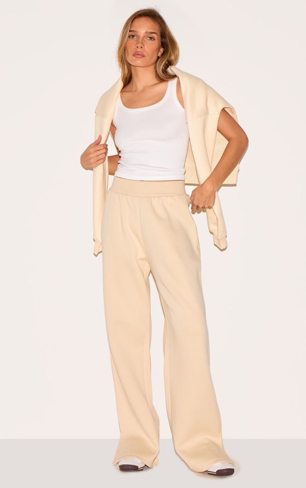 Stone Split Hem Flared Sweatpants
