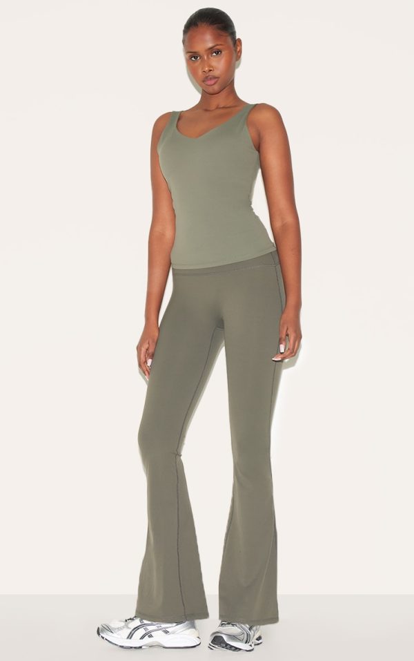 Dark Olive Ultimate Sculpt Flare Yoga Pants