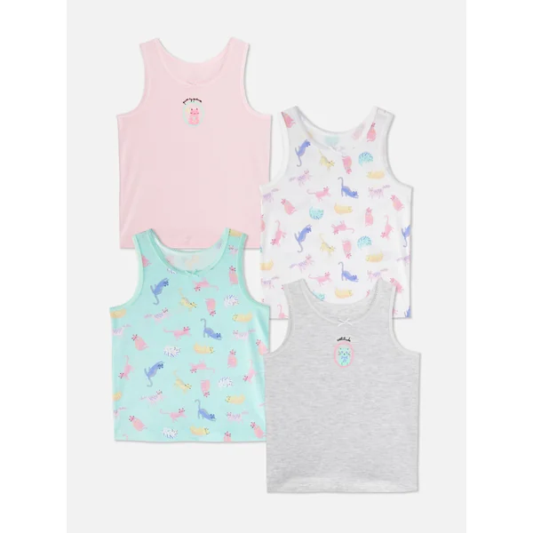 4-Pack Cat Tanks - Multi