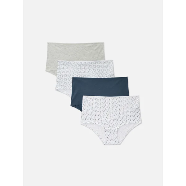 4-Pack Everyday Boyshorts Briefs - Light Blue