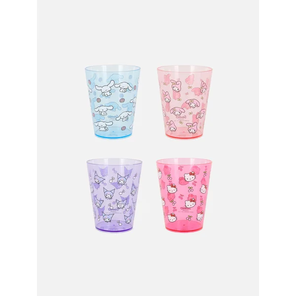 4-Pack Hello Kitty Plastic Cups - Multi