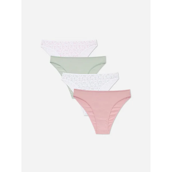 4-Pack High Leg Everyday Briefs - Green