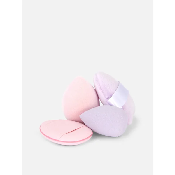 4-Pack Mini Beauty Sponges and Powder Puffs - Multi