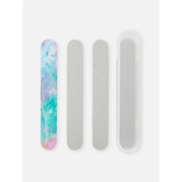 4-Pack Nail Files and Case Set - Multi