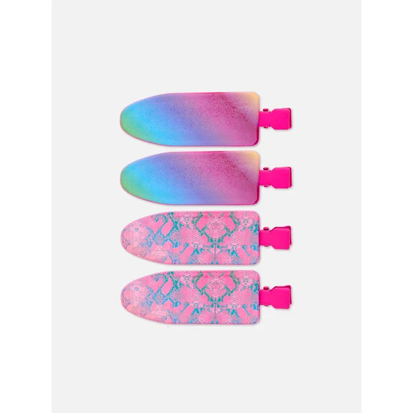 4-Pack PS... Extra Large No Dent Hair Clips - Hot Pink