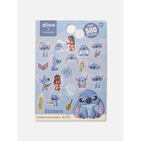 500-Pack Disney's Stitch Stickers - Blue